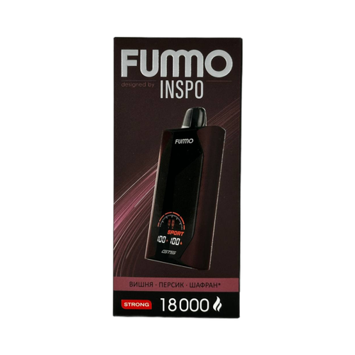 Одноразовая электронная сигарета Fummo GTS 18000 - Вишня Персик Шафран (18000 затяжек)