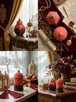 Свечи "Фонарики-фанус". Набор из 2 свечей.