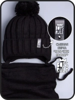 Шапка для мальчика со снудом осенняя