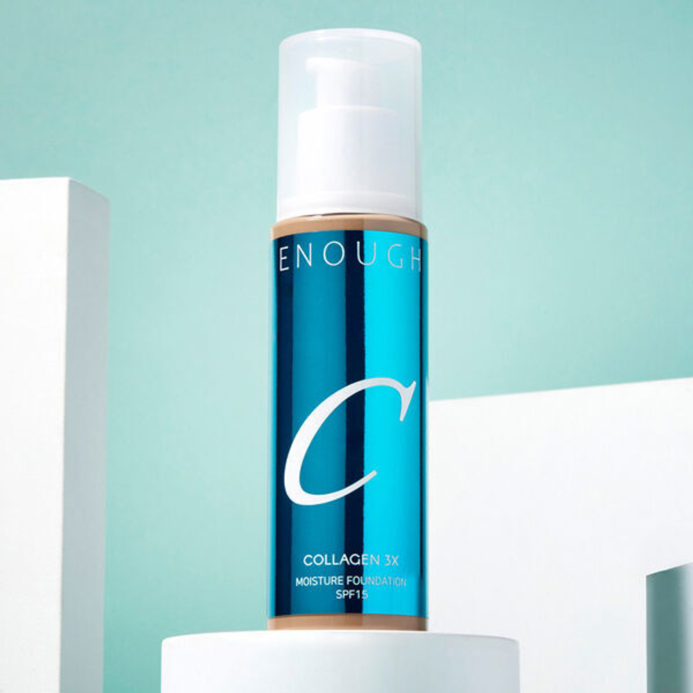Увлажняющий тональный крем для лица с коллагеном Enough Collagen 3X Moisture Foundation SPF15 # N00 Fair, 100мл