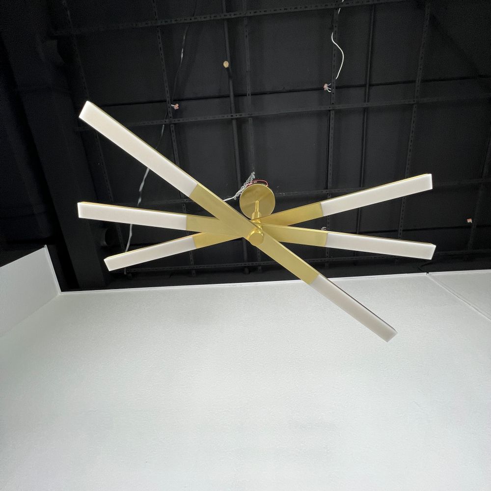 Люстра на штанге ORTON на 3 D96 Gold