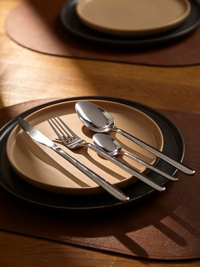 Набор столовых приборов pure, серебристые глянцевые, 16 пред.