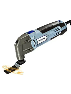 Осциллирующий многофункциональный инструмент 300 Вт, 6 регулируемых скоростей с аксессуарами 16 шт