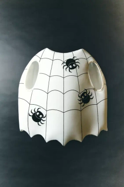 ZARA КОСТЮМ С ПРИНТОМ «ПАУКИ», БЕЛЫЙ