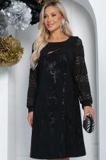 Платье Мельбурн (черное) П11610 LT Collection