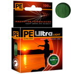 Плетеный шнур для рыбалки PE ULTRA LIGHT Black 0,04mm 135m