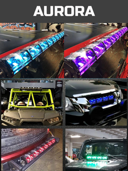 Светодиодная балка, люстра Aurora комбинированный свет с DRL RGB-подсветкой