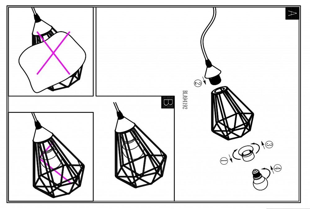Настольная лампа декоративная Eglo Tarbes 94192