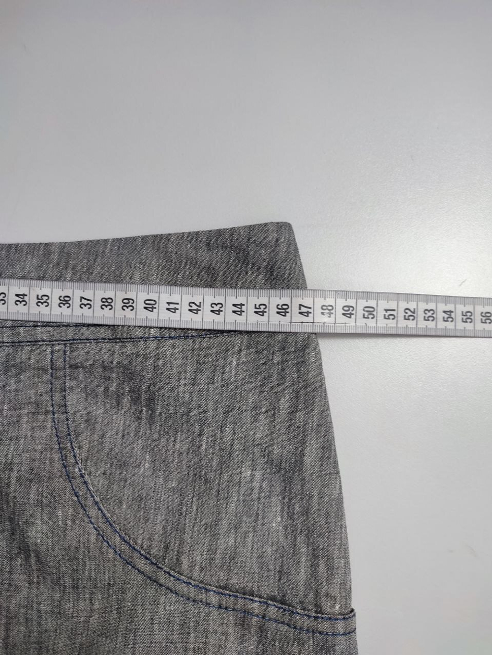 Юбка базовая светло-серая 52 размер