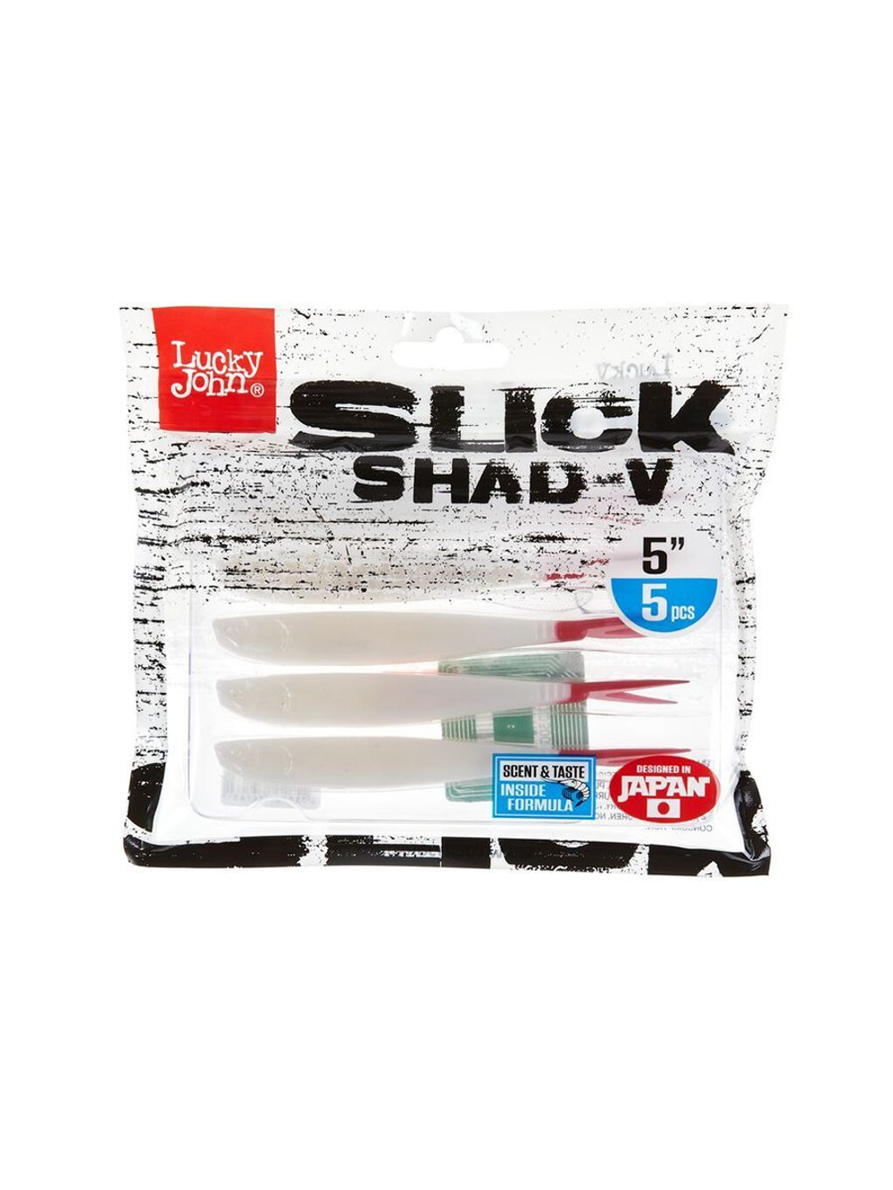 Слаги LJ 3D Series SLICK SHAD-V 7.0in (17,8) 014 3 шт. в упак.