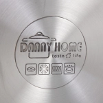 Набор посуды из нержавеющей стали EMMA 3 предмета (3 кастрюли 1,9л, 3,6л, 6,1л), DH12-3