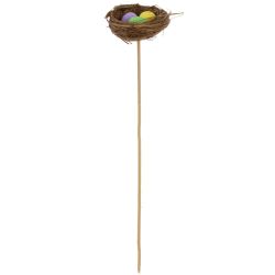 GAEM Изделие декоративное (вставка) "Гнездо пасхальное" (блок 12 шт) (6*2), L6 W6 H25 см, 3в.