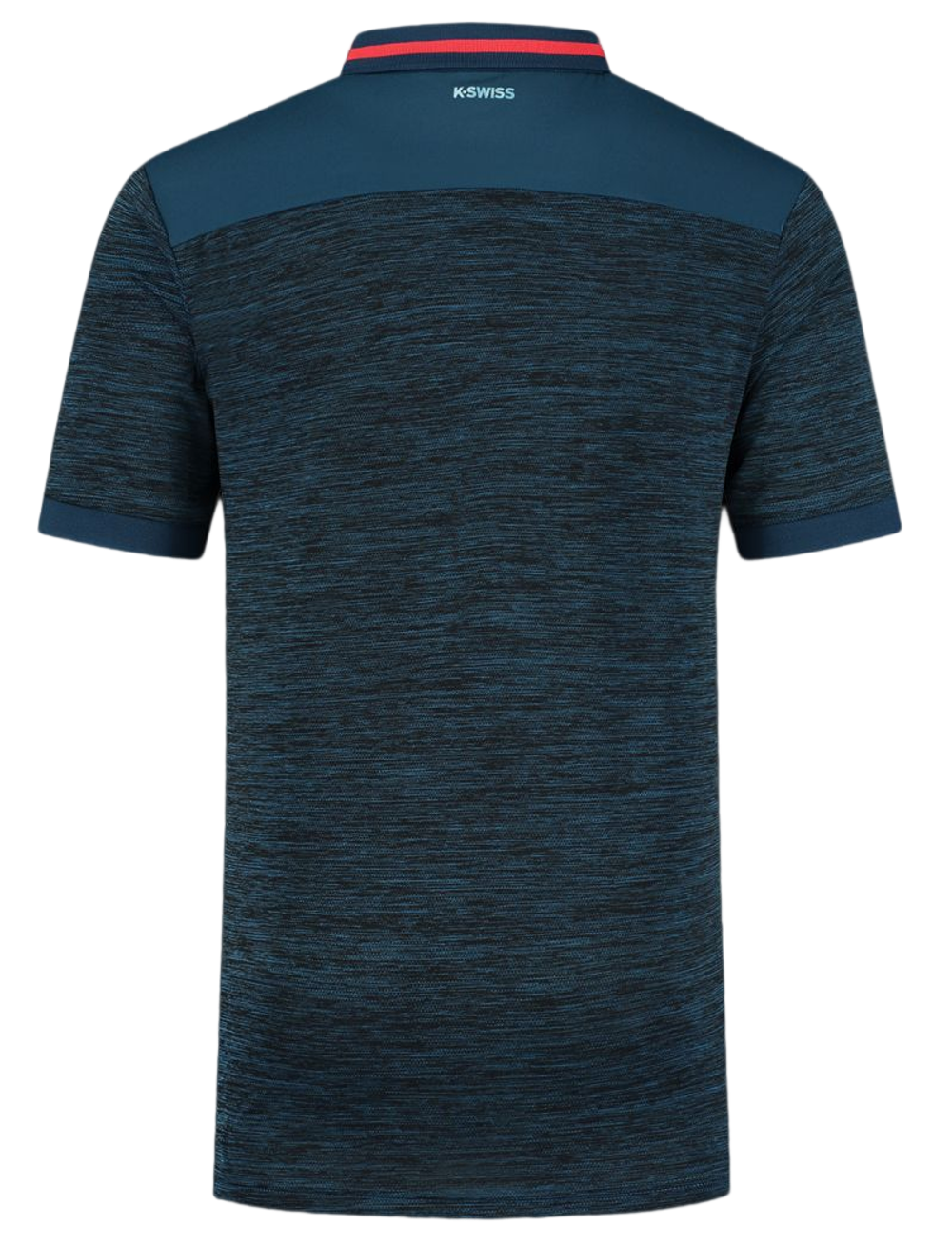 Мужское теннисное поло K-Swiss Tac Hypercourt Polo Melange - Бирюзовый