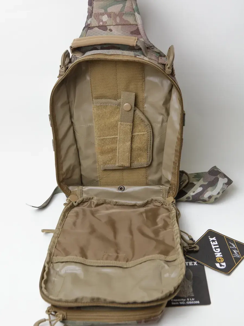 Тактический Рюкзак-сумка GONGTEX однолямочный Мультикам