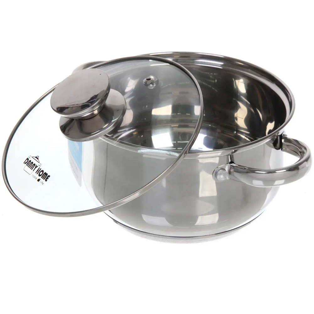 Кастрюля из нержавеющей стали OLIVIA 2,7л, индукция, DH12-18