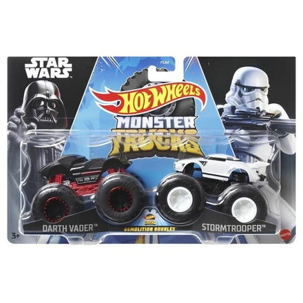Hot Wheels - MONSTER TRUCKS Star Wars Metal Vehicles Darth Vader vs Stormtrooper 2-PAK HWN68 / артикул   FYJ64 HWN68  / GTIN 887961705430