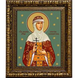 Христина Владимирская, святая княгиня мученица. Икона на холсте.