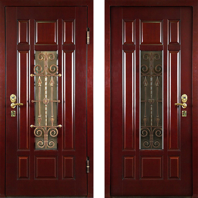 Входная дверь 895 с шумоизоляцией и ковкой