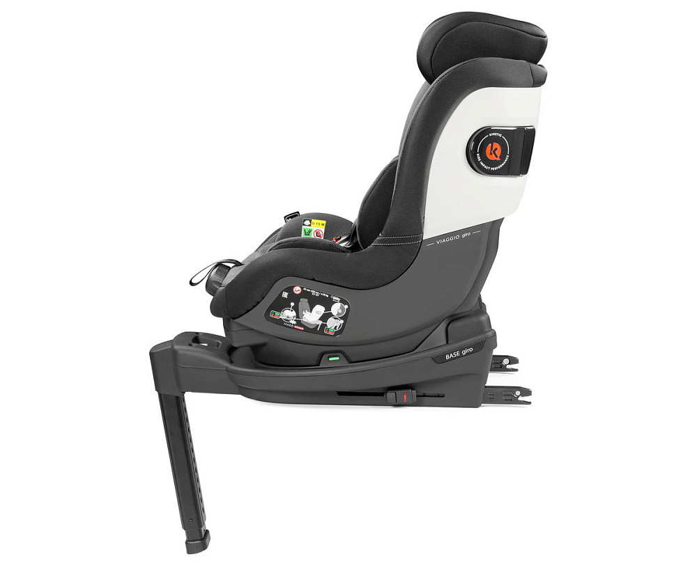 Автокресло Peg Perego Viaggio Giro (9-18 кг) с базой 360 Isofix Crystal Black