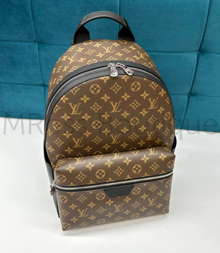 Мужской коричневый рюкзак Louis Vuitton Discovery PM с узором монограм