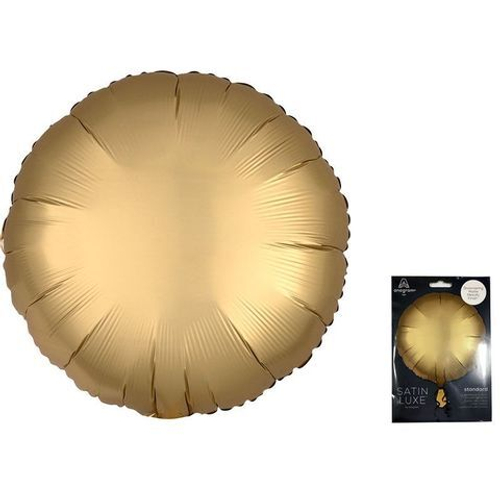 А 18"/46 см, Круг, Сатин, Золото, 1 шт.