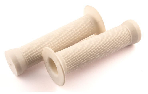 Грипсы С83 на руль резин. BMX 130мм торц. защита+защита от проскальз. БЕЛЫЕ CLARKS