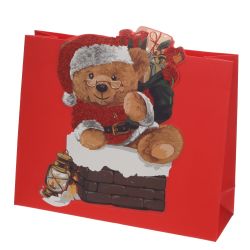 GAEM Пакет подарочный M (бумага 210г/м2, блок 12шт), L32 W12 H26 см, 4в.