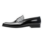 PRADA Brushed-leather Loafers