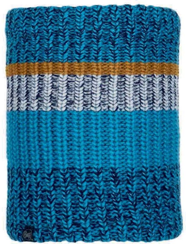 Шарф-труба вязаный с флисом Buff Neckwarmer Knitted Polar Stig Teal Blue Фото 1