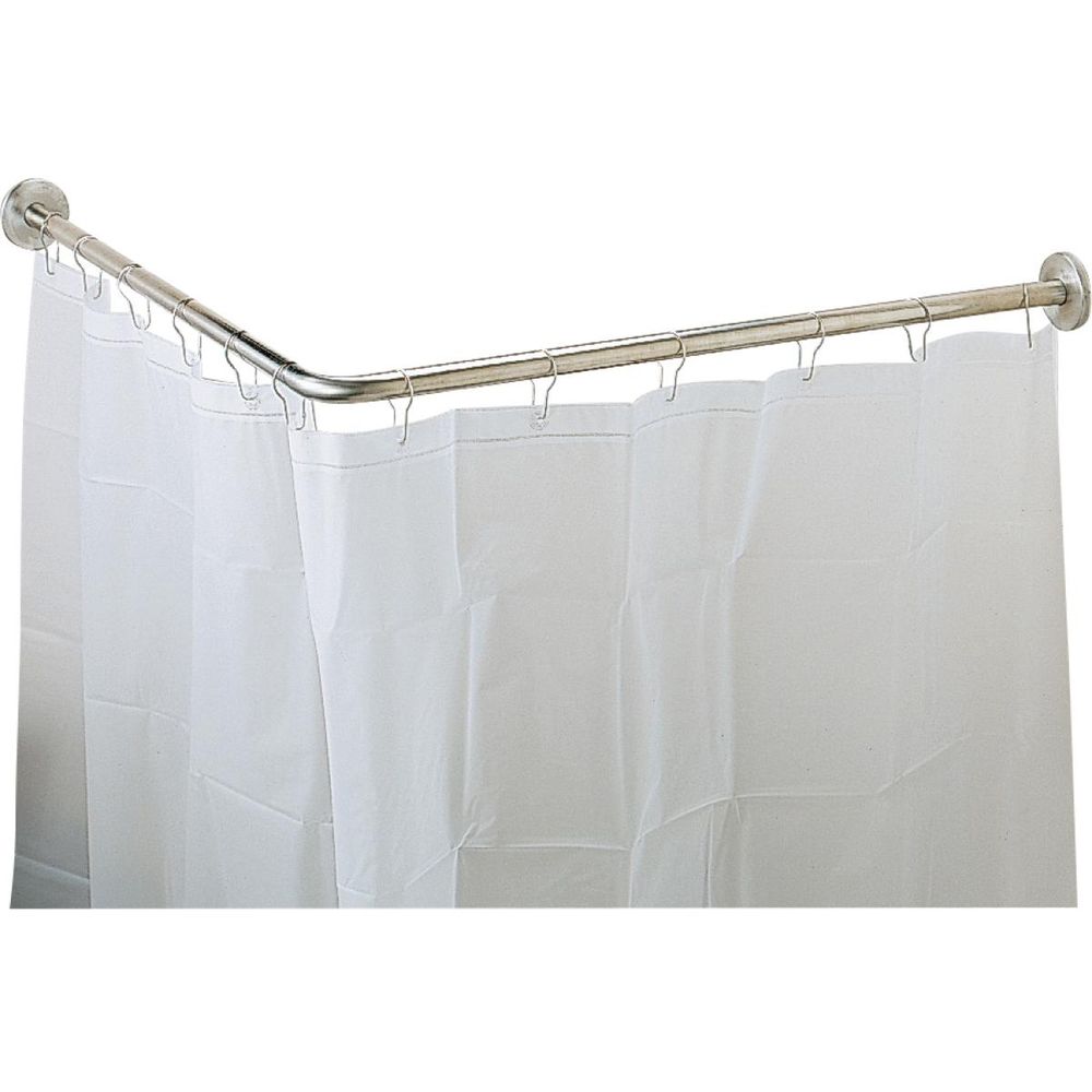 Штанга для душевой шторы угловая 800х800 мм нерж. сталь NOFER 09042.B глянцевый