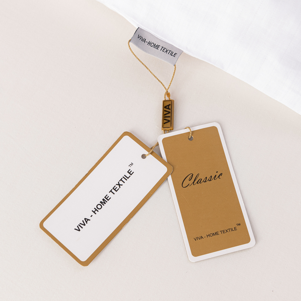 Пододеяльник 180х215 Страйп Сатин Однотонный Отель белый 100% Хлопок 1x1 P1CTH036180215