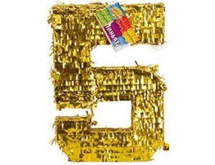 "Золотая цифра 5" пиньята