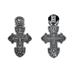 Крест на кожаном гайтане