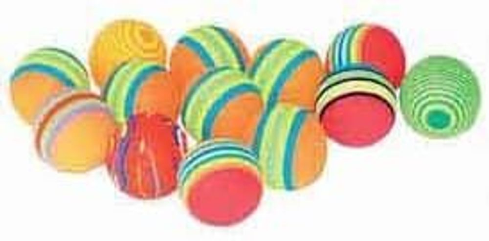 ИГРУШКА "МЯЧ ПРОБКОВЫЙ РАДУГА" 3.5см EVA 007-014 (цена за 1 шт)