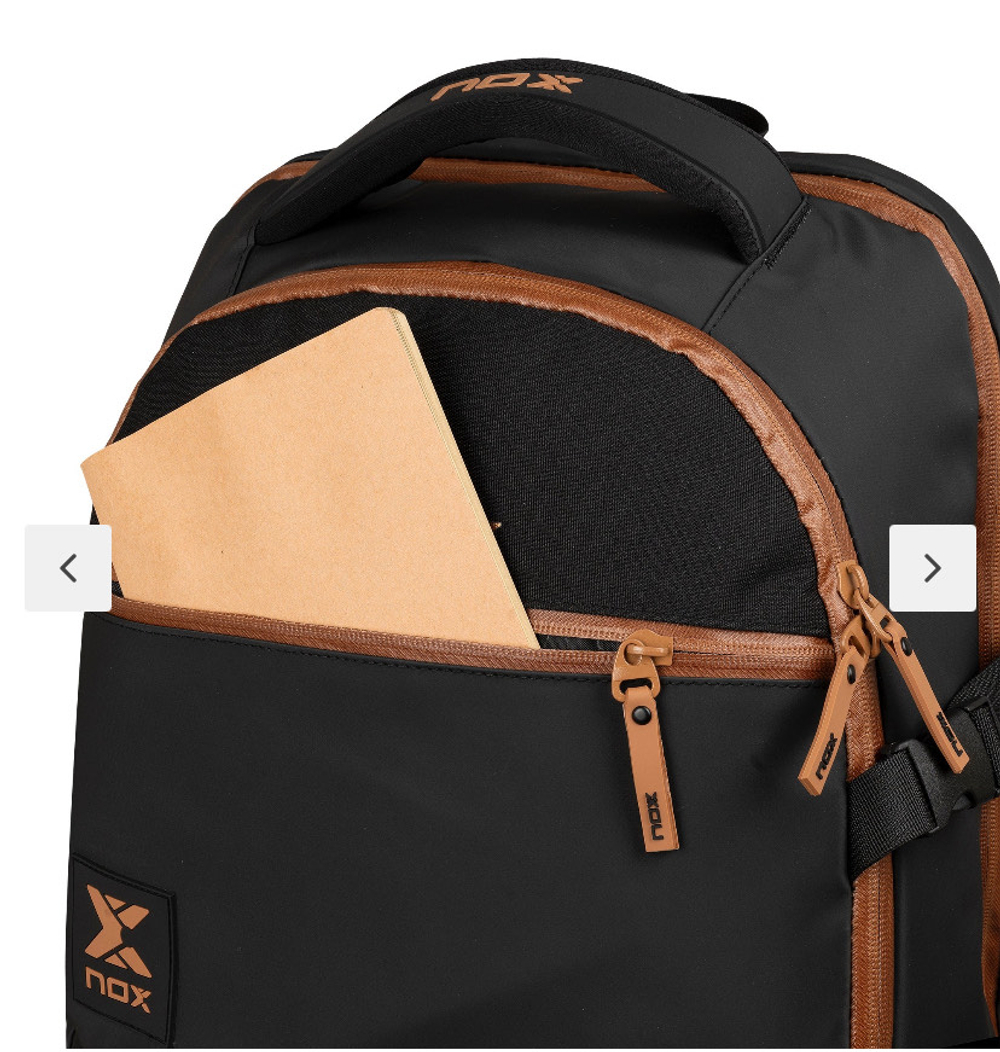NOX MOCHILA OPEN SERIES BLACK/BROWN