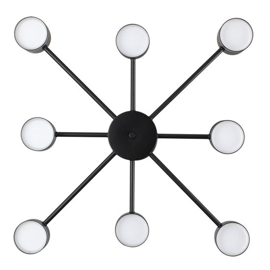 8234/8C COMFI LN25 000 черный, металл/акрил Люстра потолочная LED GX53 8*10W + LED-проектор 4*5W 2700К 220V VIRSAVA