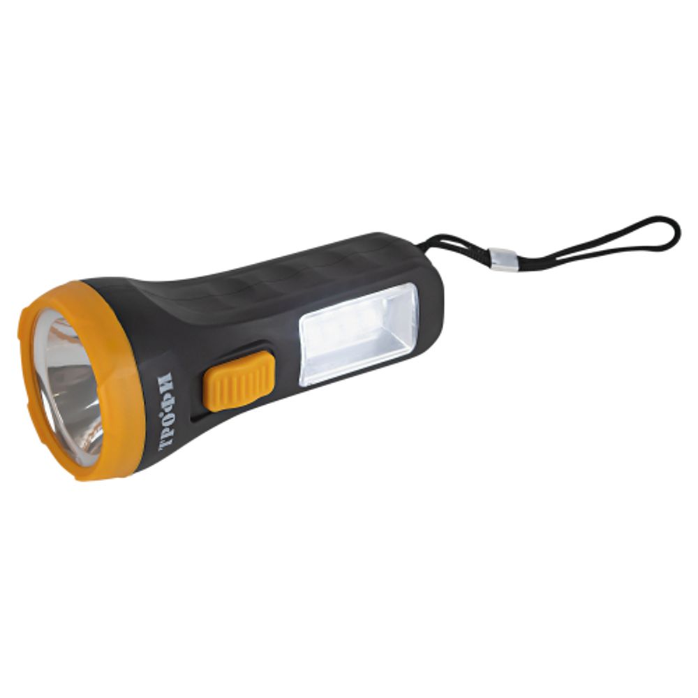 Светодиодный фонарь Трофи UB-101 универсальный на батарейках 1Вт 1 SMD+4 LED 1хAA