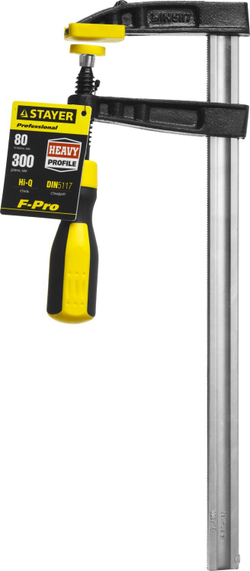 STAYER Hercules-F HF-30/8, 80 х 300 мм, усиленная струбцина F, Professional (32095-080-300)