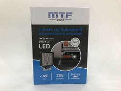 Фонарь светодиодный дополнительного освещения MTF Light PL27K6S 12-60V 3000lm 6000K (1 шт.)
