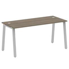 Metal System Стол письменный на А-образном м/к БА.СП-4 Вяз Благородный/Металл Серый 1600*720*750