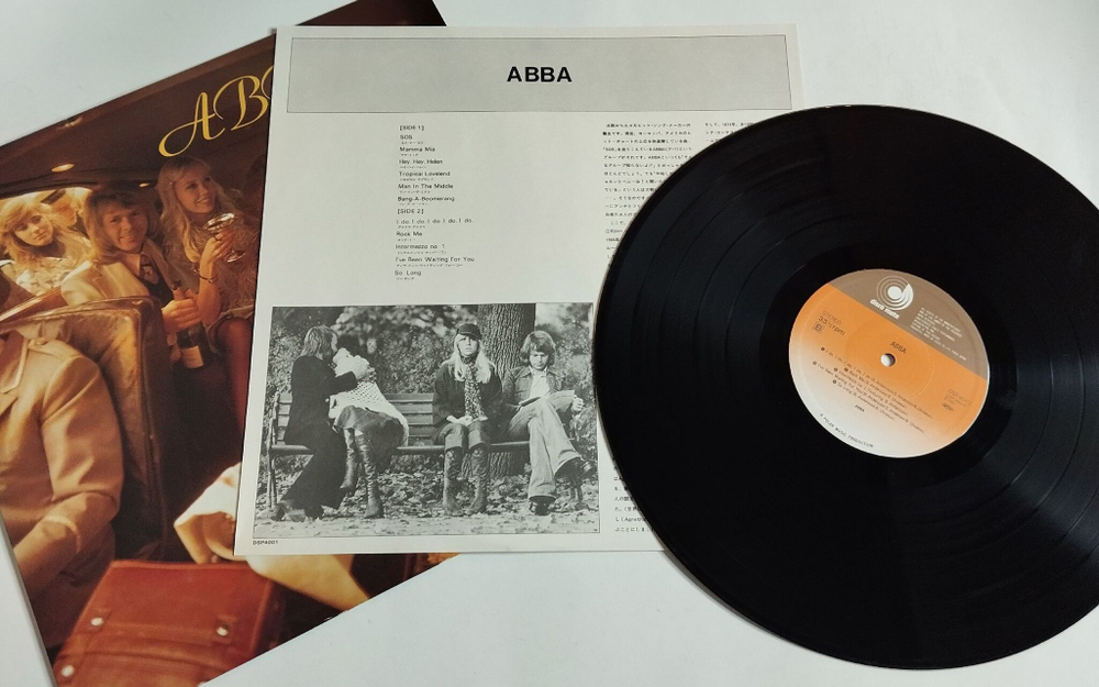 Винтажная виниловая пластинка LP ABBA АББА (Japan 1977) (No Obi)