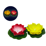 Фигурка прудовая "Кувшинка" 10см с подсветкой, разноцветная (2шт)