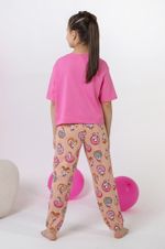 Пижама для девочки Единопончик-2 Виотекс РОЗОВО-ПЕРСИКОВЫЙ