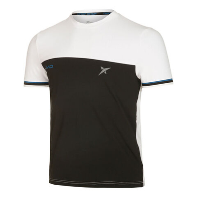 Мужское теннисное поло Drop Shot Anacor JMD T-Shirt Men - Black, White