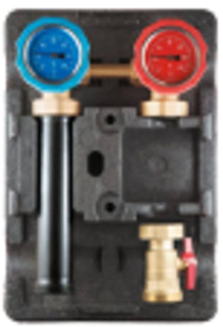 Прямой насосный модуль с байпасом Kromwell (левый, без насоса)