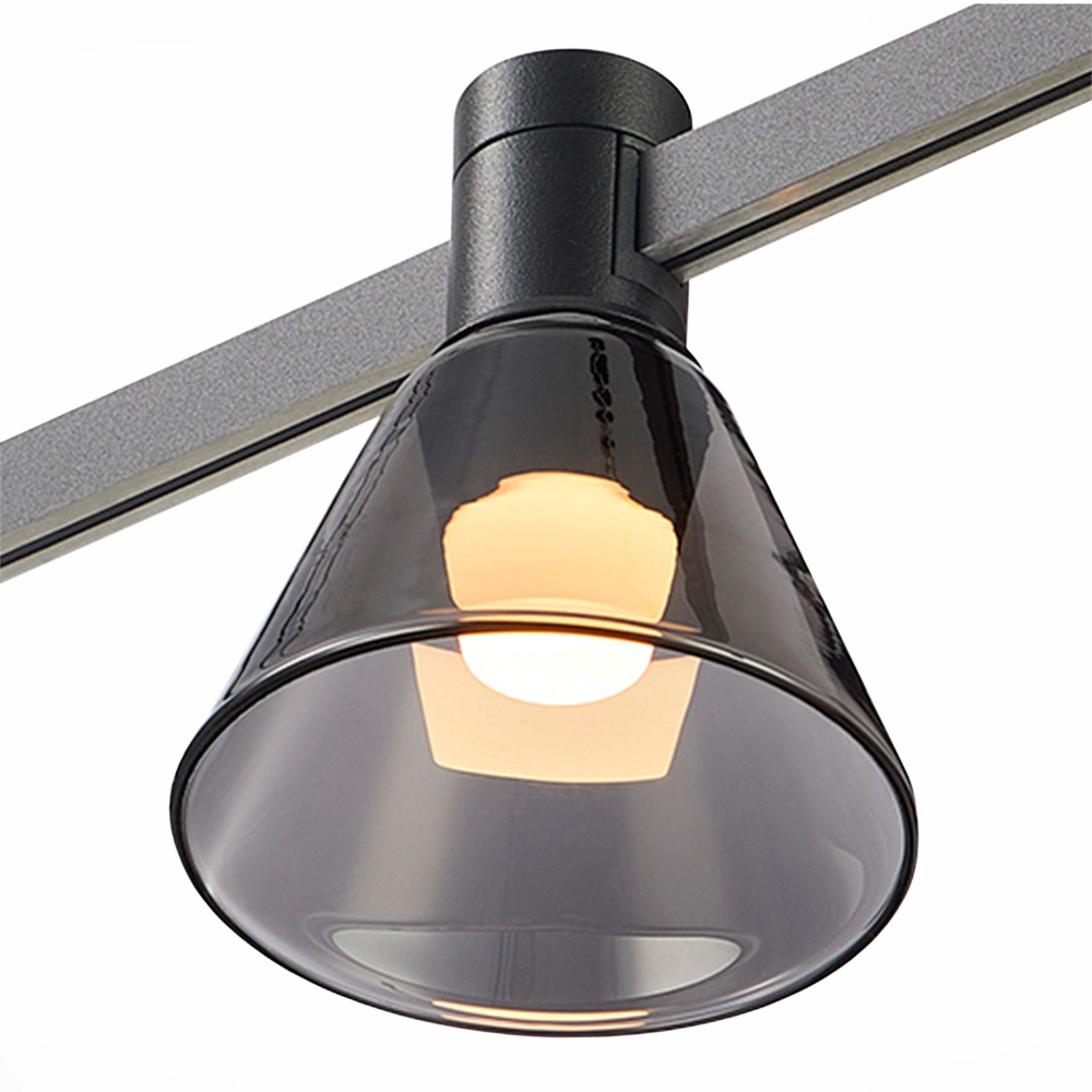 Светильник встраиваемый трековый, черный, дымчатый, FARM, LED, 3