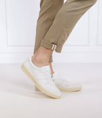 Кожаные кроссовки clay BOSS BLACK - белый(50492965)