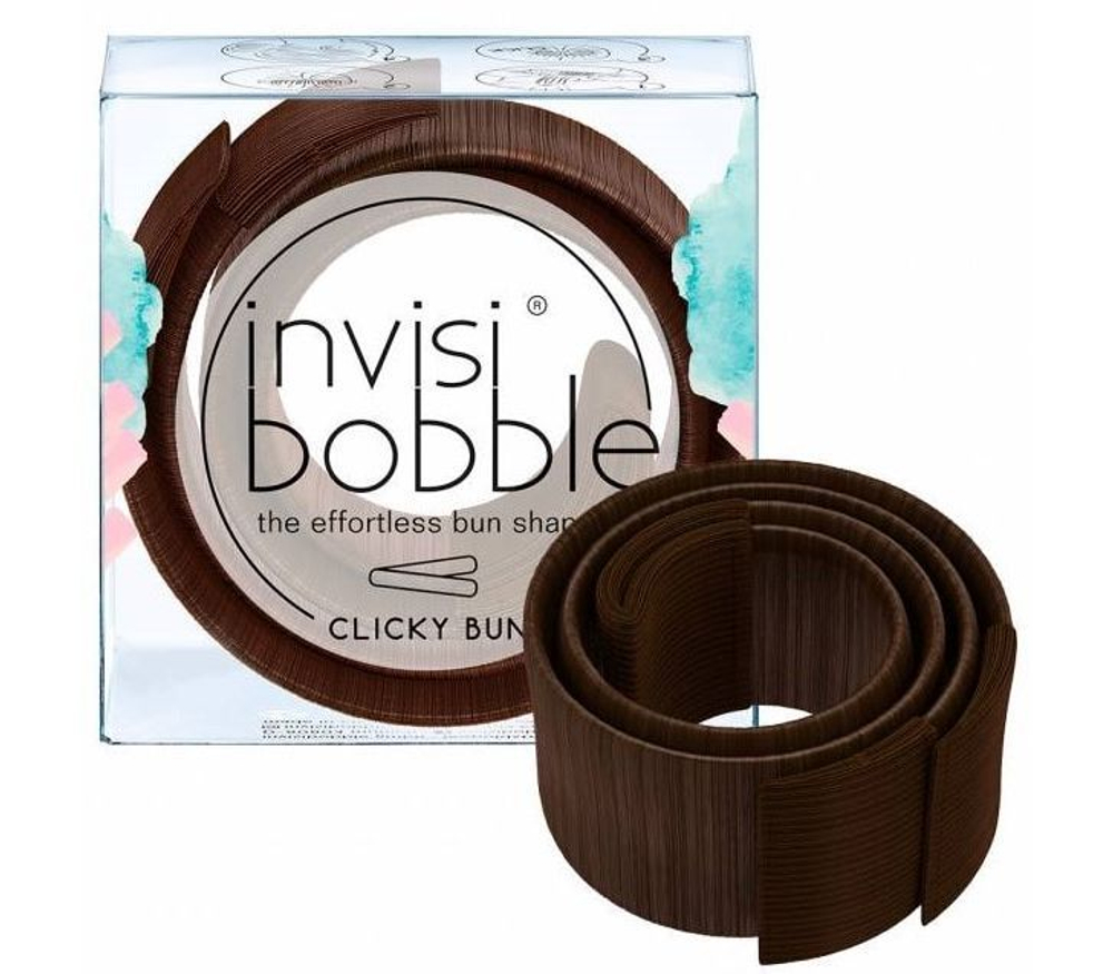 Заколка для создания пучков invisibobble CLICKY BUN Pretzel Brown