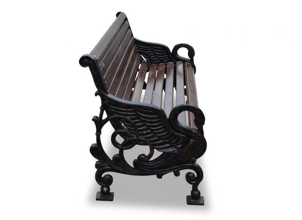 Скамейка чугунная «Лебеди»