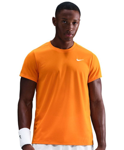 Мужская теннисная футболка Nike Court Victory - bright ceramic/white